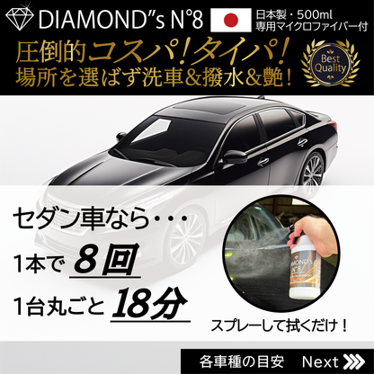 水のいらないカーシャンプー　DIAMONDS No.8