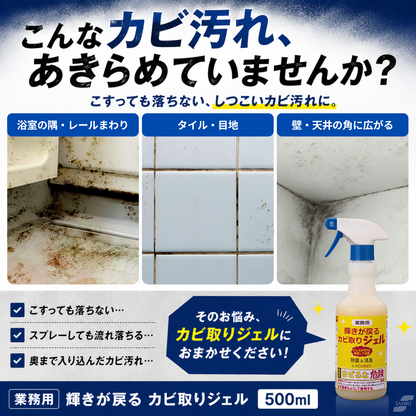 【輝きが戻る】業務用 カビ取りジェル