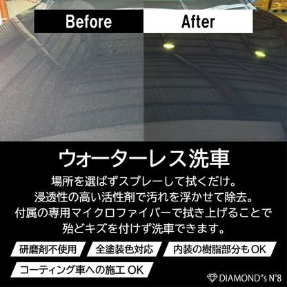 水のいらないカーシャンプー　DIAMONDS No.8