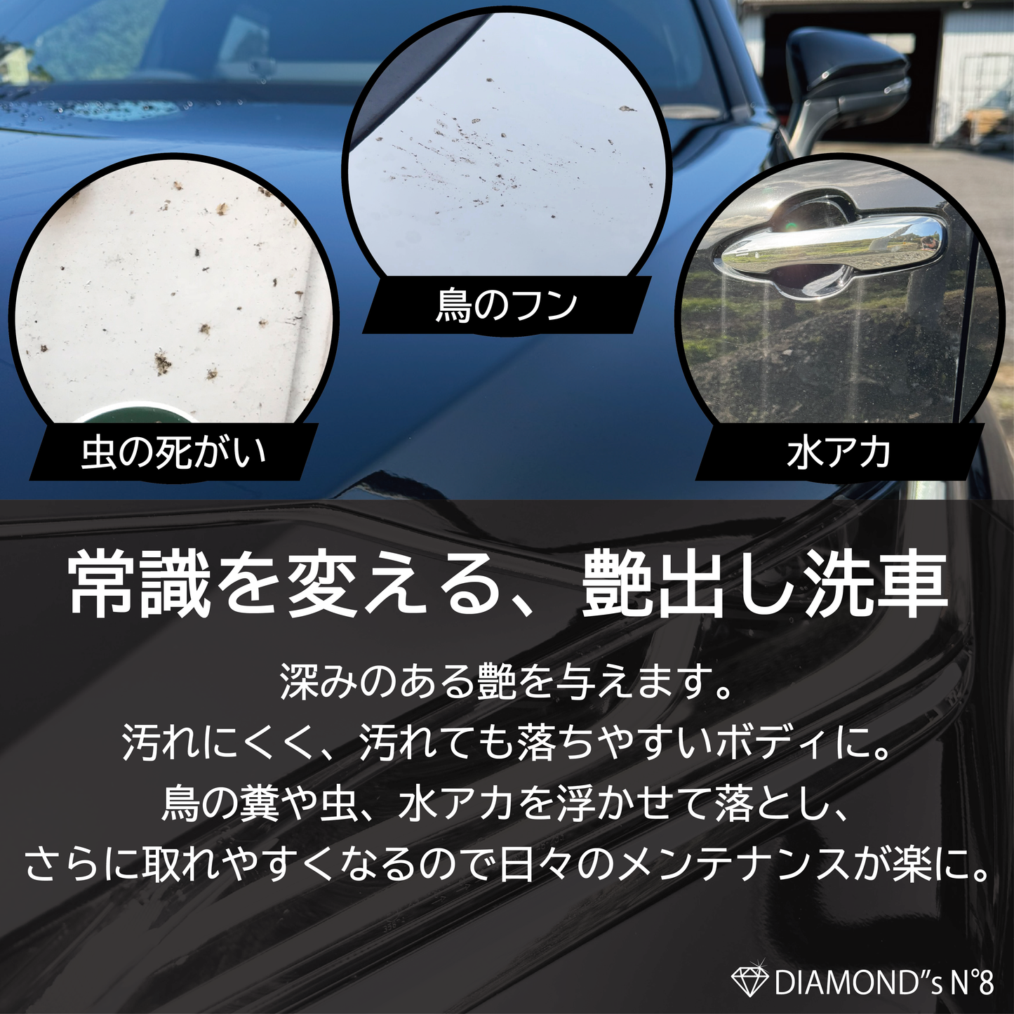 【水なし洗車】水のいらないカーシャンプー